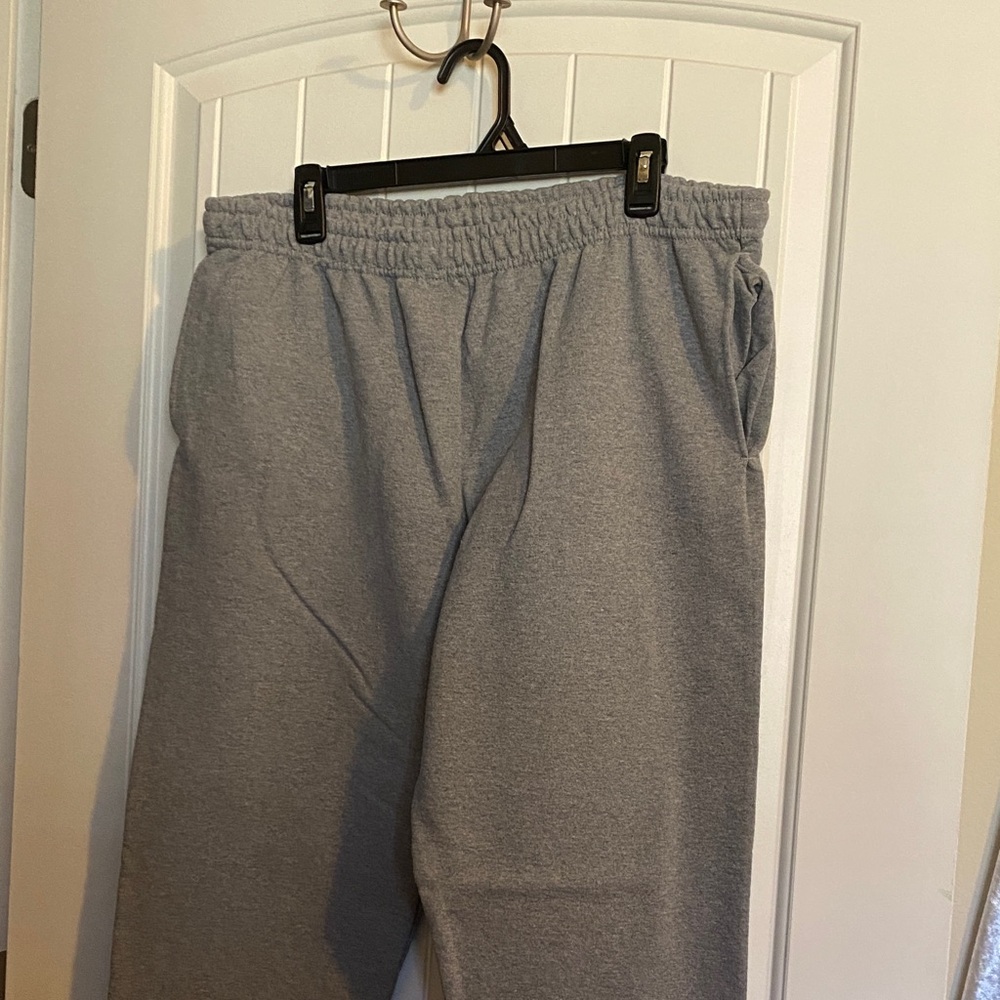 Athletic Works Men's sweatpants. XL 3 pair, 2 gray, and one tan color